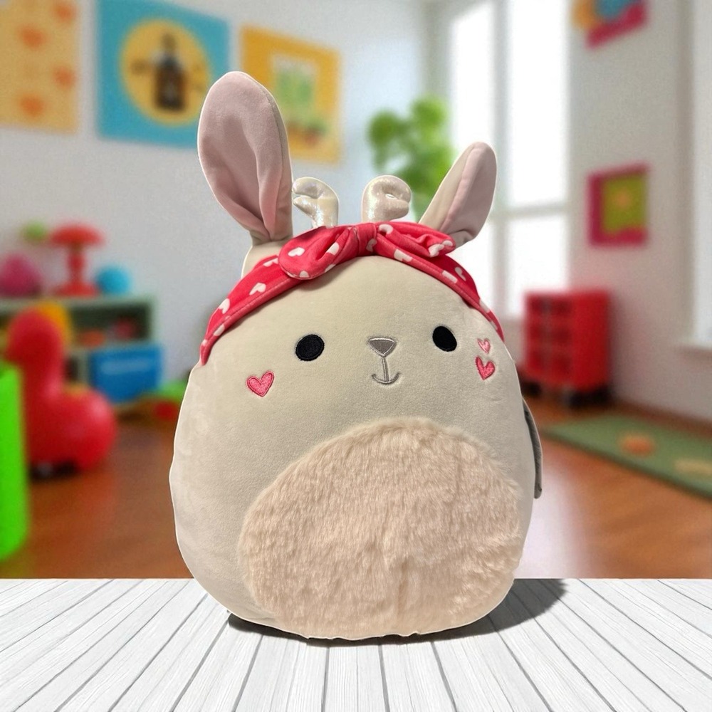 RARE Squishmallows Coralie the Jackalope‎ with Headband 12" NWT~Easter